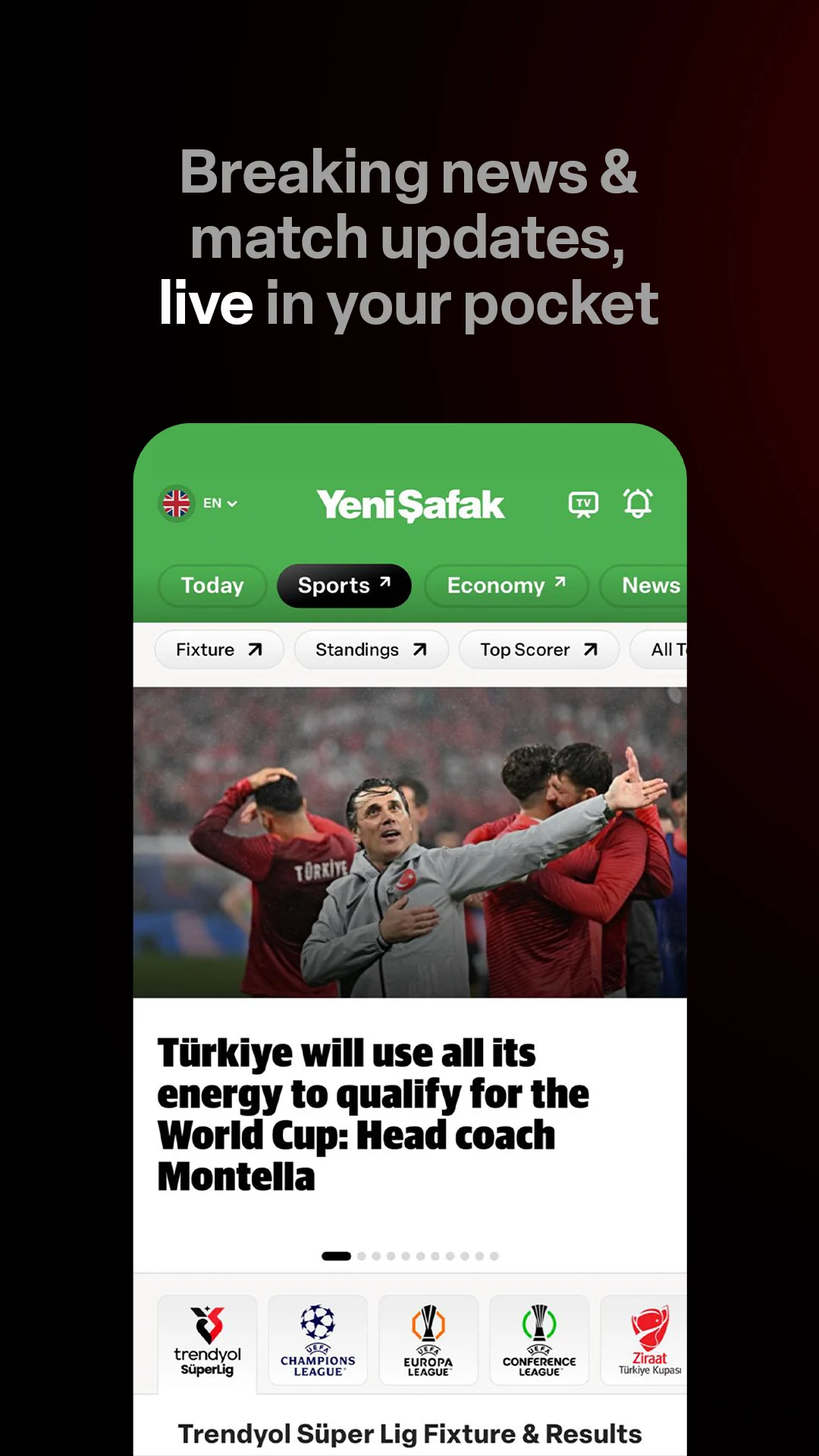 Yeni Şafak English screenshot